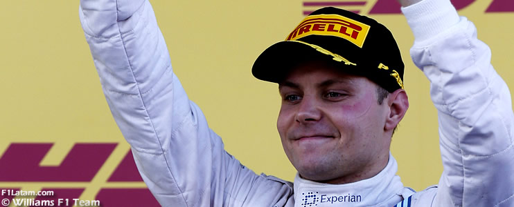 Bottas asciende al cuarto lugar en el campeonato - Reporte Carrera - GP de Rusia - Williams
