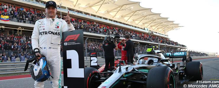 Bottas logra la pole y récord de pista en el Circuito de Las Américas - Reporte Clasificación - GP de EE.UU.