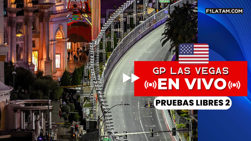 Segunda sesión de pruebas libres del Gran Premio de Las Vegas - ¡EN VIVO!