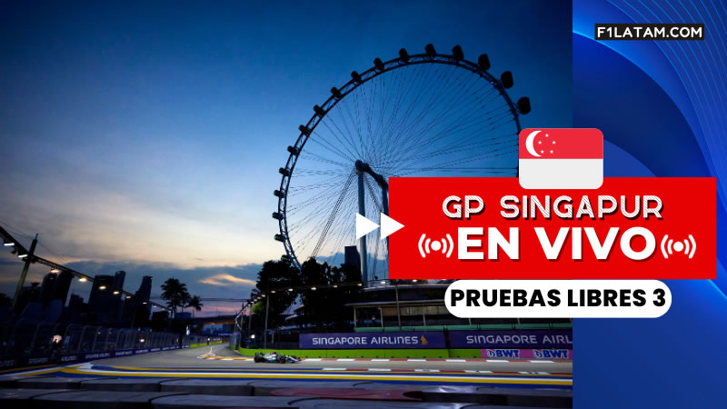 Tercera sesión de pruebas libres del Gran Premio de Singapur - ¡EN VIVO!