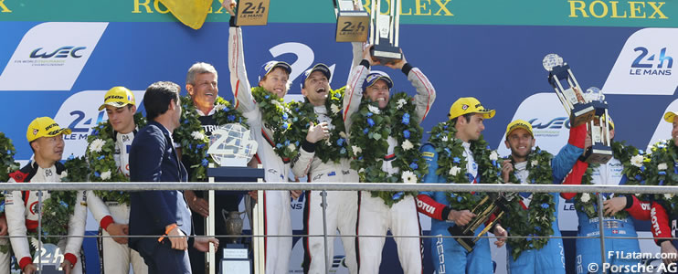 Porsche se llevó el tercer triunfo consecutivo en las 24 Horas de Le Mans 