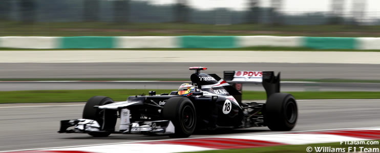Pastor Maldonado queda a un paso de la Q3 - Reporte Clasificación - GP de Malasia - Williams 
