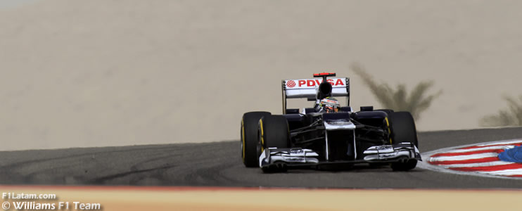 Pastor Maldonado tendrá que luchar desde atrás - Reporte Clasificación - GP de Bahrein - Williams 