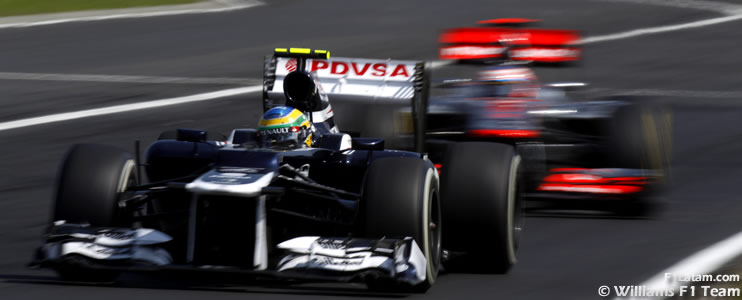 Suerte diferente para Maldonado y Senna en Hungaroring - Reporte Carrera - GP de Hungría - Williams 