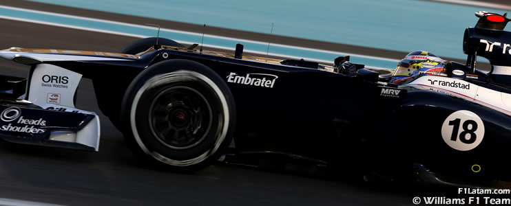 Buen comienzo y fuerte ritmo en tandas largas - Reporte Viernes - GP de Abu Dhabi - Williams 
