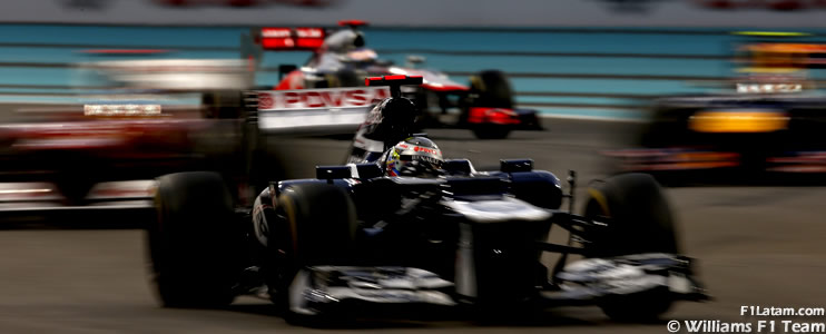 Gran resultado para Maldonado a pesar de problema en el KERS - Reporte Carrera - GP de Abu Dhabi - Williams 