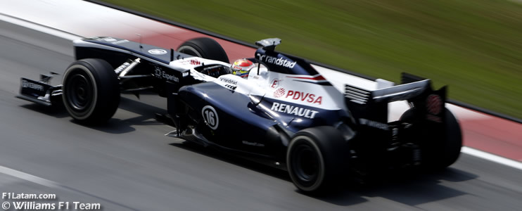 Lluvia afecta el resultado de Pastor Maldonado - Reporte Clasificación - GP de Malasia - Williams 