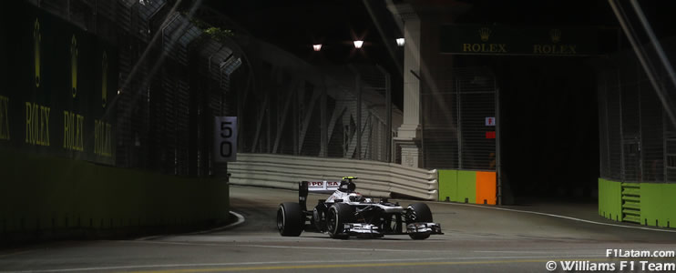 El FW35 aún no tiene el ritmo esperado - Reporte Clasificación - GP de Singapur - Williams 