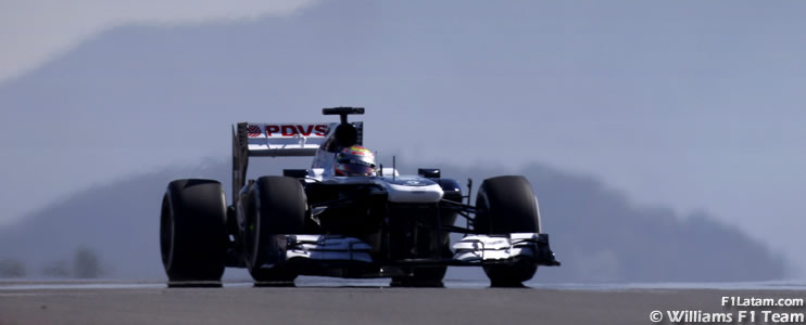 Maldonado probó un nuevo alerón delantero para el FW35 - Reporte Viernes - GP de Corea - Williams 