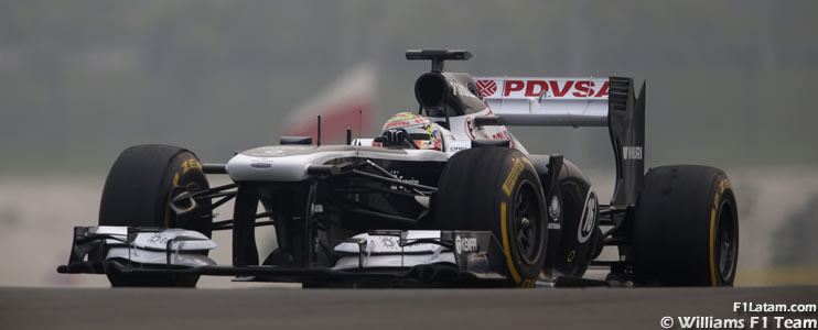 Tráfico para Pastor Maldonado en su vuelta rápida - Reporte Clasificación - GP de India - Williams 