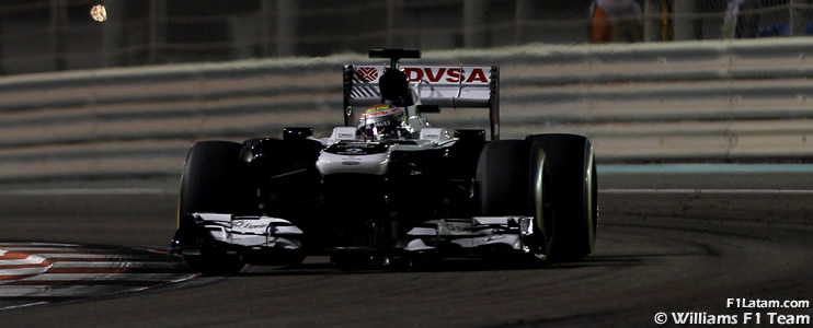 Maldonado de nuevo termina a un paso de los puntos - Reporte Carrera - GP de Abu Dhabi - Williams 