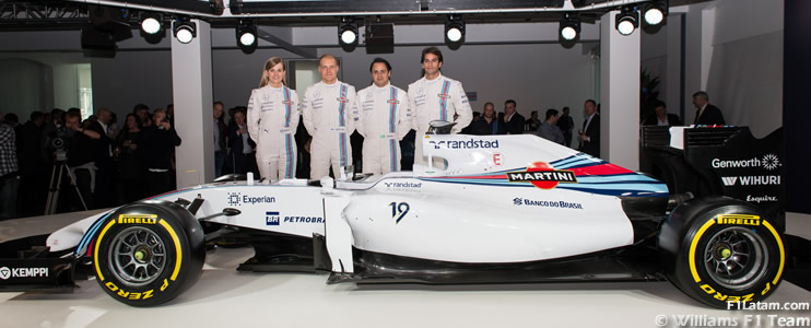 FOTOS: Williams presenta a Martini como patrocinador principal y la nueva decoración de su auto