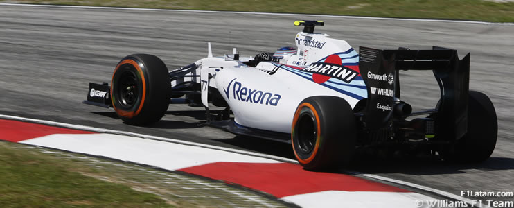 Bottas satisfecho por no tener molestias en su espalda - Reporte Viernes - GP de Malasia - Williams
 