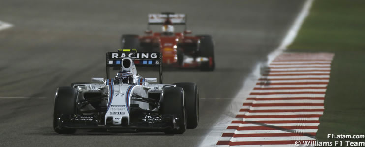 Bottas le complicó la noche a Vettel - Reporte Carrera - GP de Bahrein - Williams
 