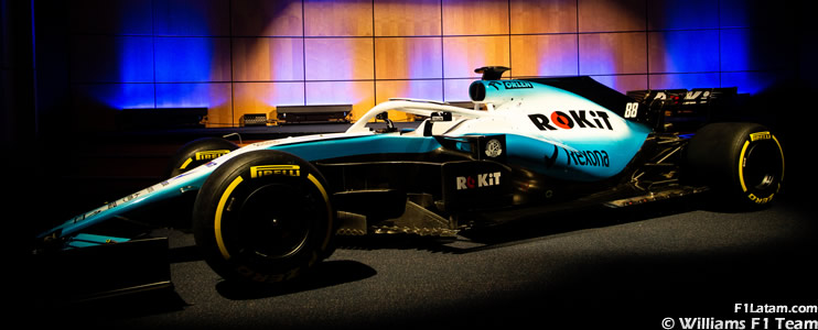 Williams presentó la decoración del nuevo auto de Robert Kubica y George Russell