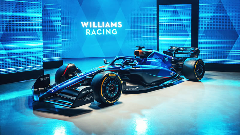 Williams presenta la decoración que tendrá el FW45 de Albon y Sargeant