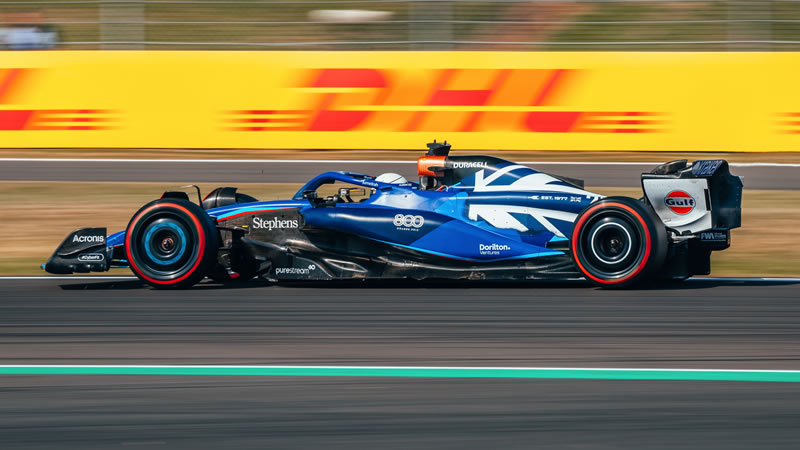 Williams sorprende con Albon y Sargeant en el primer día de prácticas en Silverstone 