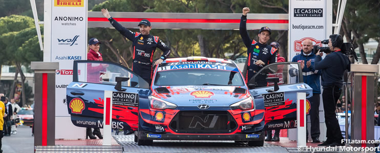 Hyundai logra con Thierry Neuville la victoria en el inicio del WRC 2020 en el Rally de Montecarlo