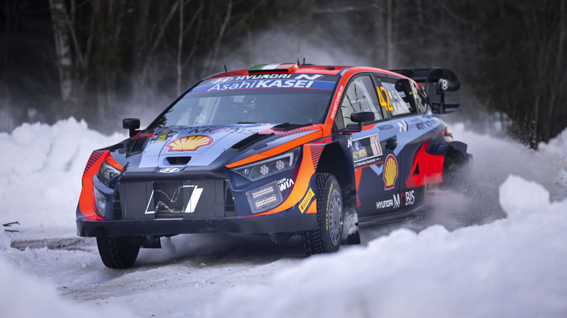Doble podio para Hyundai Motorsport en el Rally de Suecia, segunda válida del WRC