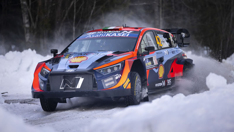 Doble podio para Hyundai Motorsport en el Rally de Suecia, segunda válida del WRC 