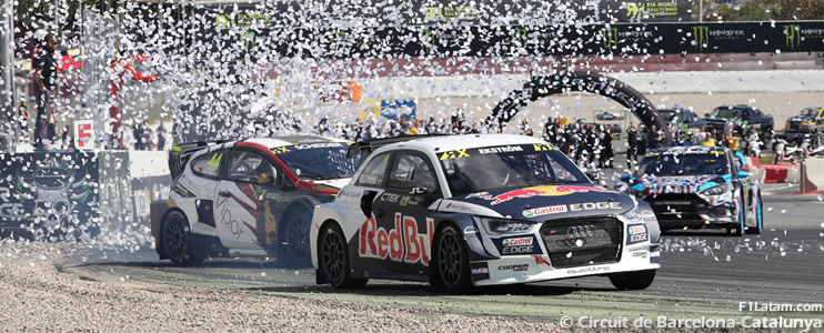 El sueco Mattias Ekström se corona rey del BarcelonaRX del FIA World Rallycross